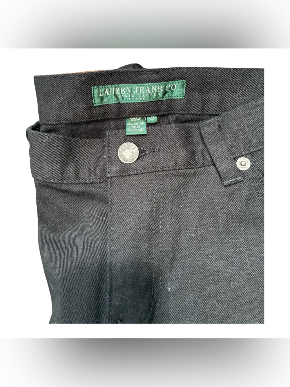 Polo by Ralph Lauren Black Straight-Leg Women's Jeans